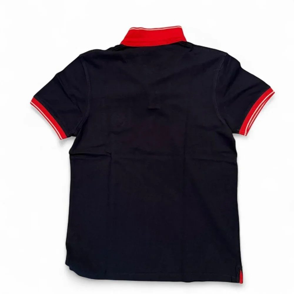Roberto Cavalli navy and red polo shirt - Picture 3 of 4